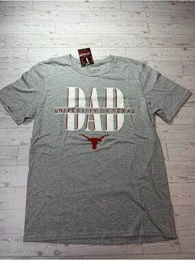 SMALL- University of Texas Dad Graphic T-Shirt - Gray